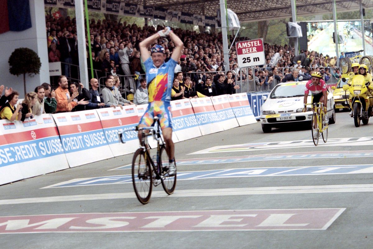 Johan Museeuw wins the 1996 Worlds