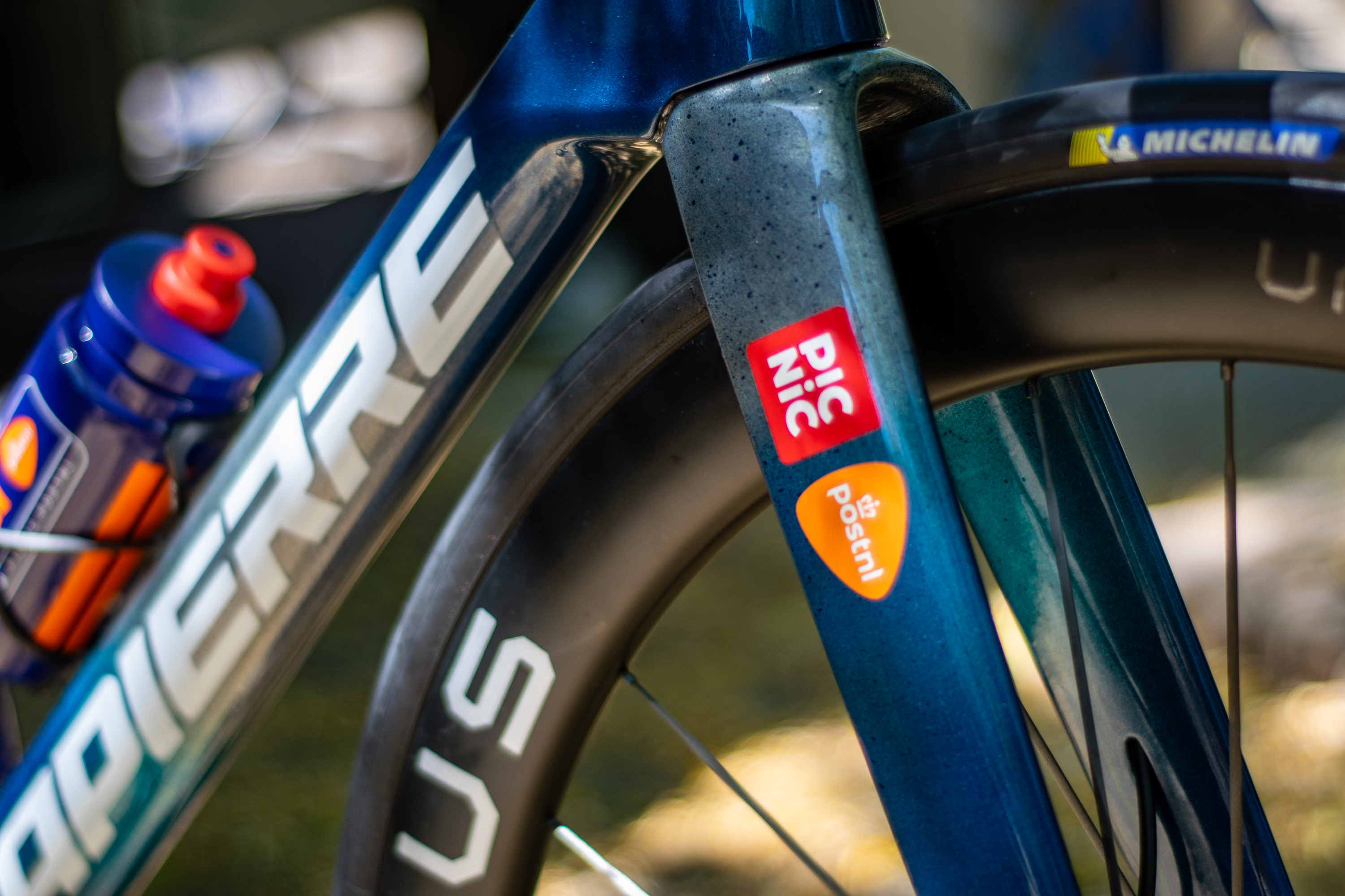 An 80th anniversary Lapierre Xelius DRS bike at the 2026 Tour de France