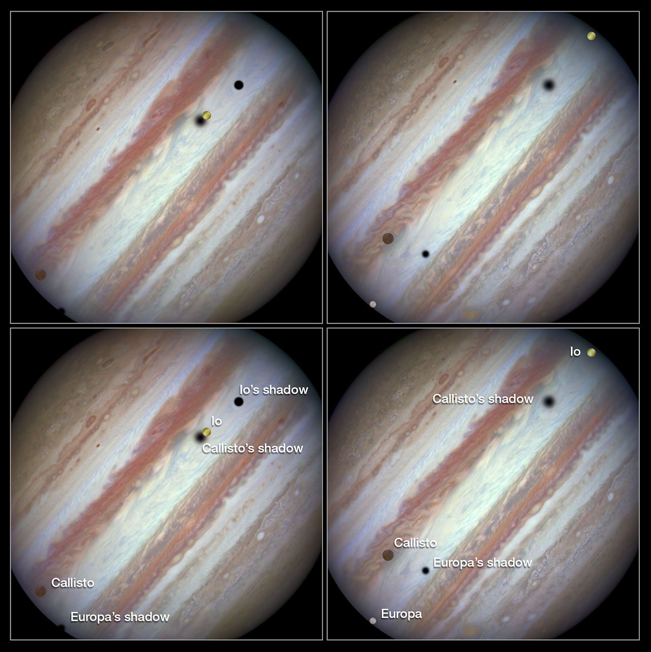 Images via the Hubble Space Telescope.