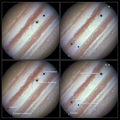 Images via the Hubble Space Telescope.