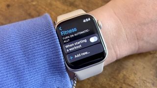 workout focus on apple watch series 8