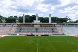 Pacaembu stadium after restoration, fresh spaces inside and out