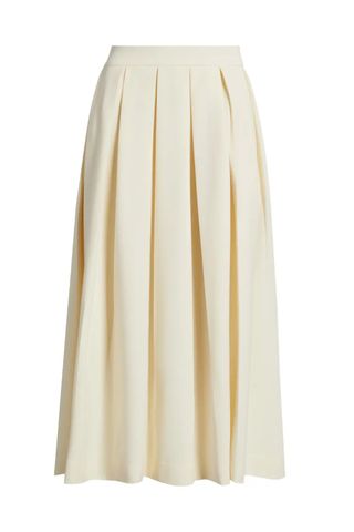 Nordstrom yellow Pleated Midi Skirt