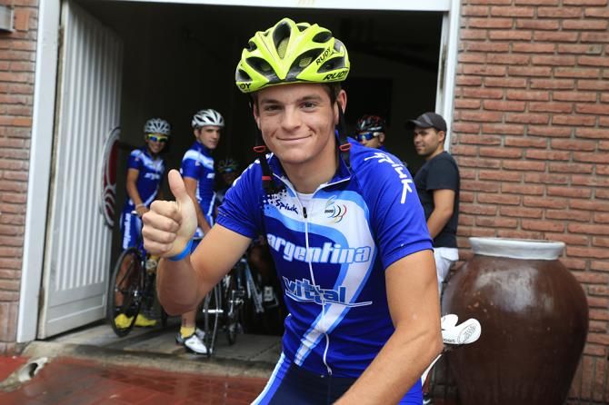 Juan Curuchet rides the Tour de San Luis with the Argentina team