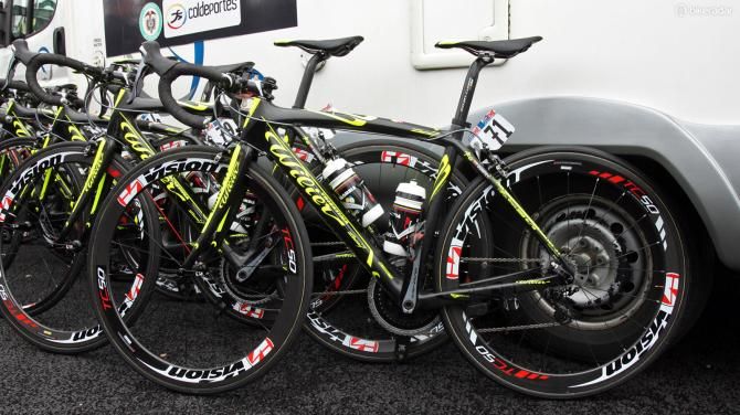 The Colombia team were mostly on Wilier Triestina's lightweight Zero.7