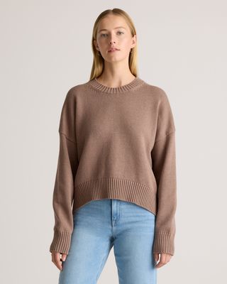 100% Organic Cotton Boyfriend Crew Sweater