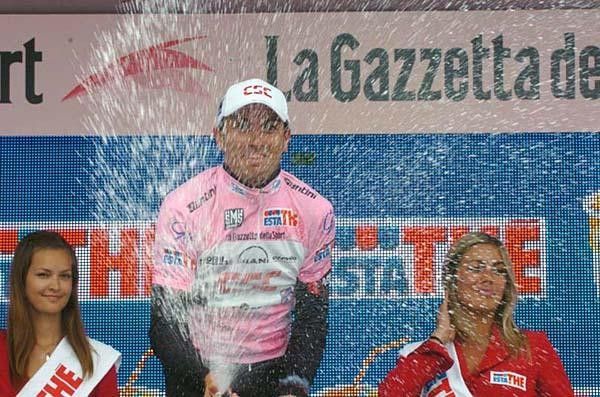 Ivan Basso celebrates