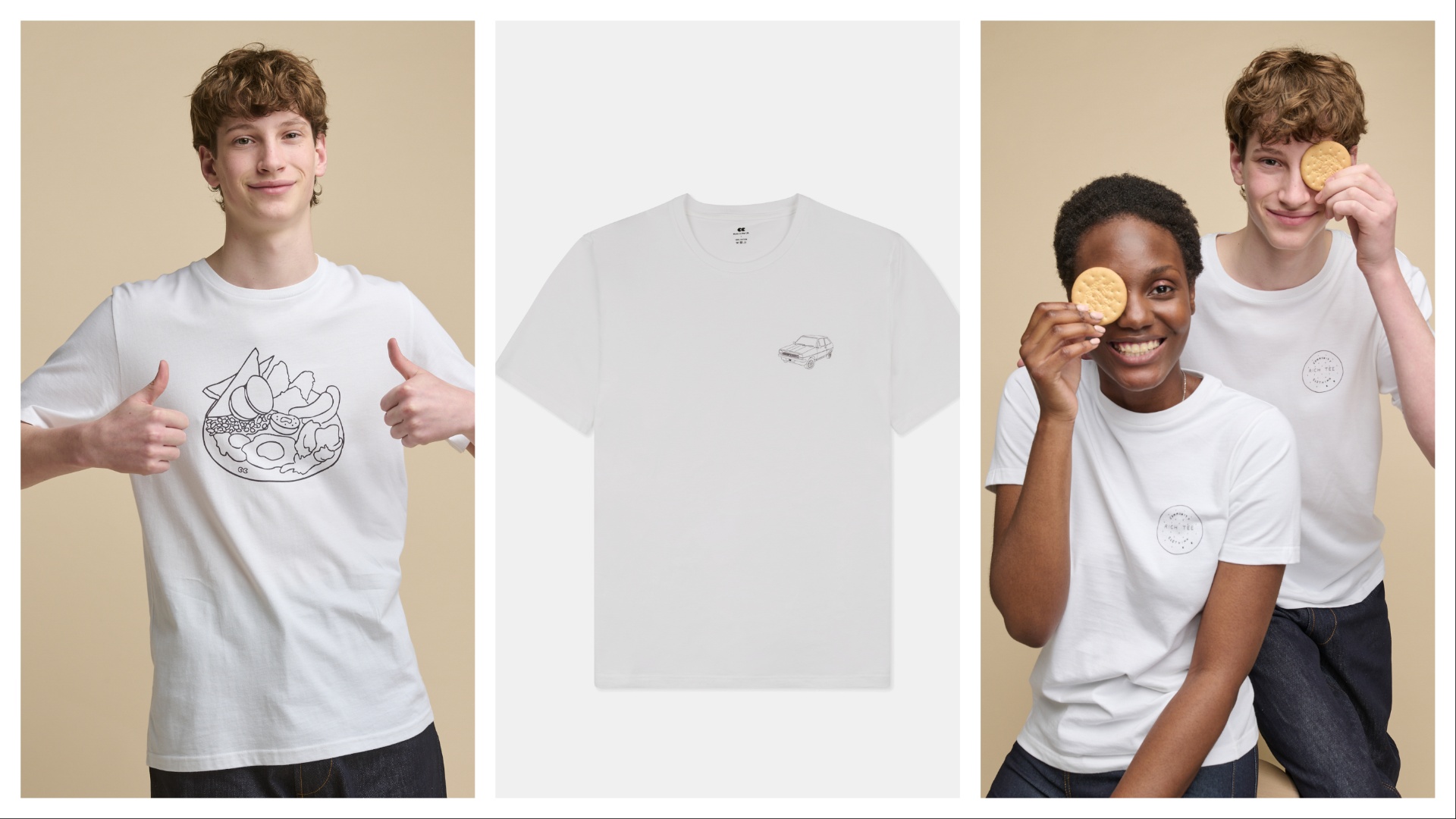A selection of Community Clothing T-Shirts