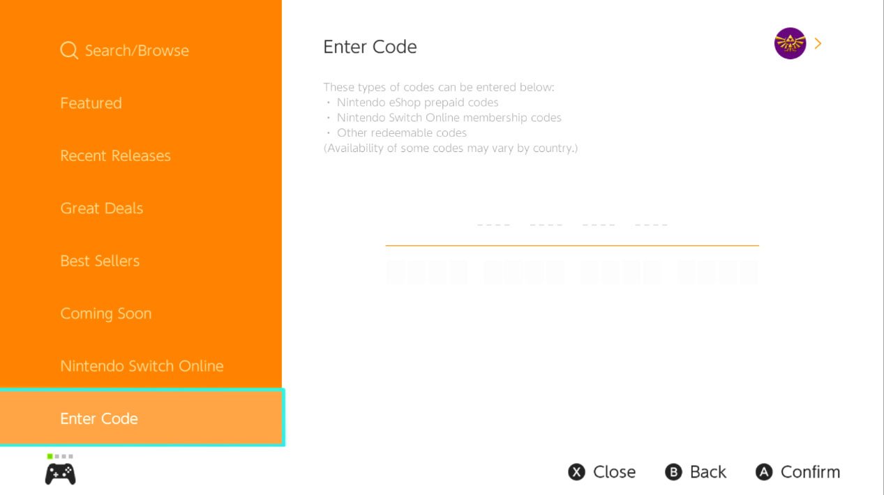 Choose Account Nintendo Eshop Nintendo Code