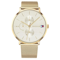 Tommy Hilfiger Womens Multi dial Quartz Watch with Gold Plated Strap 1781943 - was £144.86, now £115.88