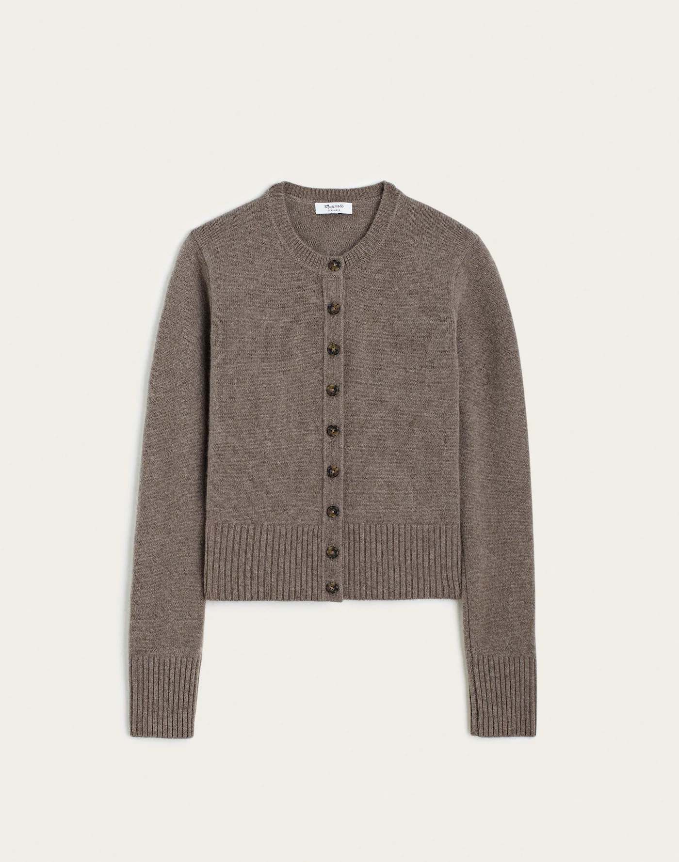 Crewneck Cardigan in 100% Cashmere