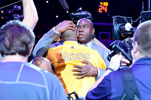 Magic Johnson and Kobe Bryant.