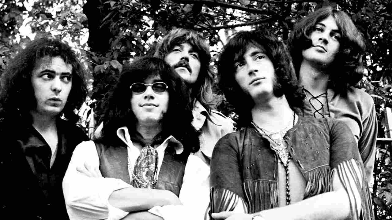 Deep Purple posing for a photograph in the early 1970s