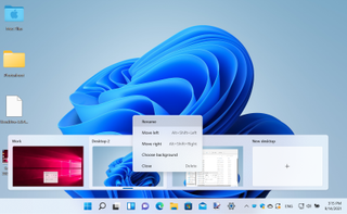 Capture d'écran des bureaux virtuels de Windows 11
