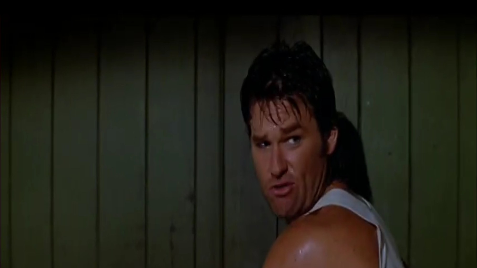 Kurt Russell finding himself in a pickle in Big Trouble in Little China