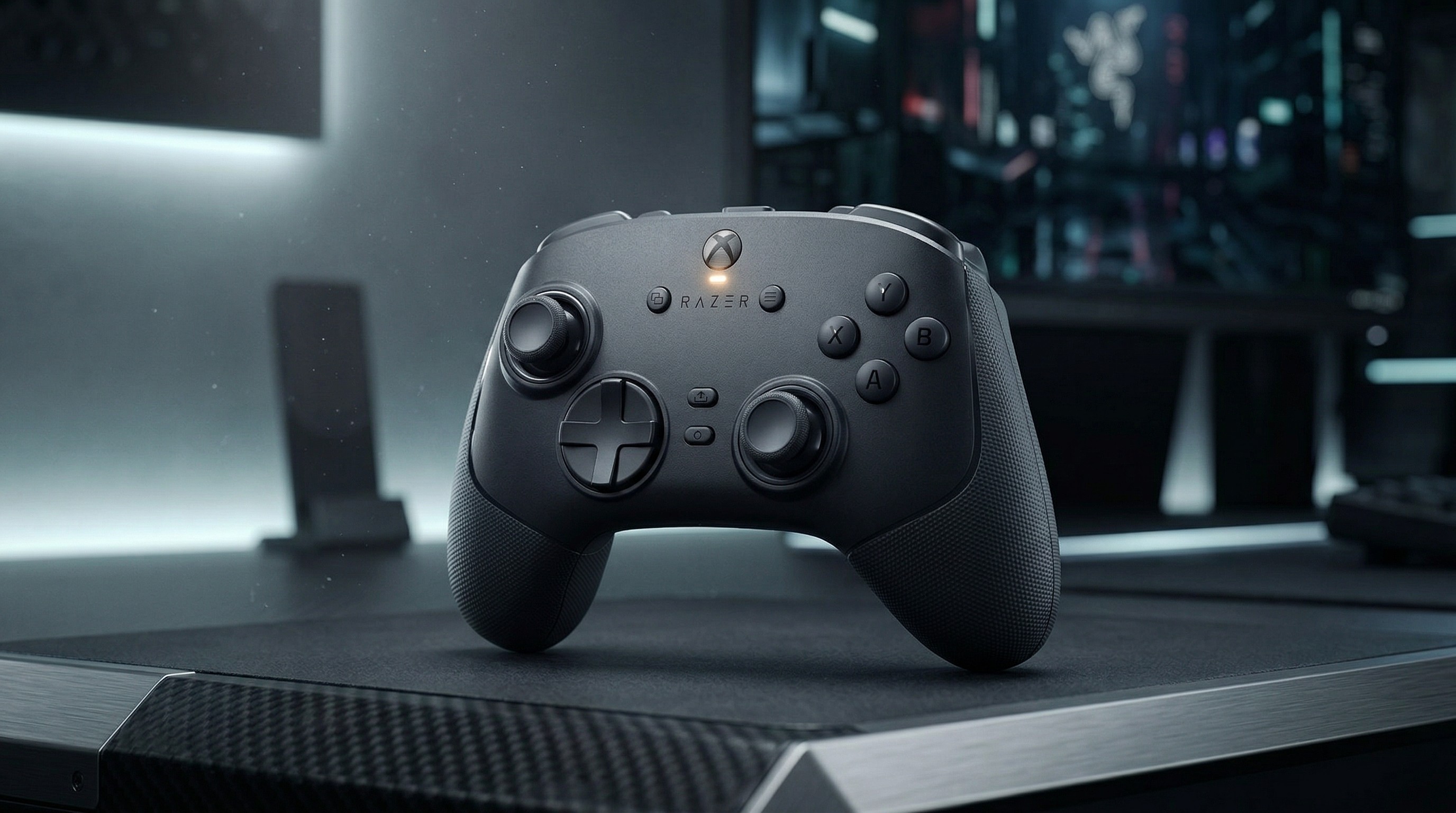 AI-Generated image of the Razer Wolverine V3 Pro controller visualized