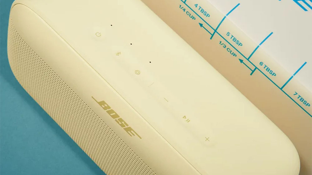 Bose speaker packaging designed to look like a pack of butter