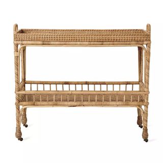 South Seas Rattan Bar Cart