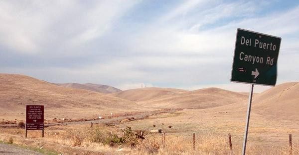 The signs lead the way as riders enter Del Puerto Canyon.