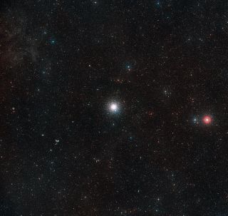 This image shows a ground-based wide-field view of the region around NGC 6752 from the Digitized Sky Survey 2.