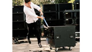 L-Acoustics hosted a destruction event to mark the disposal of counterfeit speakers recently seized following a judgment by the United States District Court, Middle District of Florida, Tampa Division.