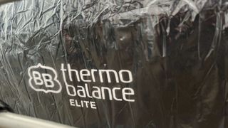 The Brooklyn Bedding Thermobalance LX Elite being unboxed in our mattress tester's home