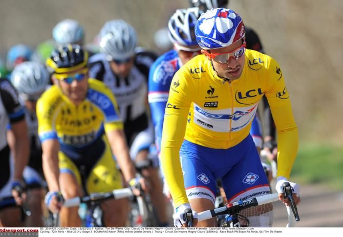 Yellow jersey wearer Nacer Bouhanni (FDJ)