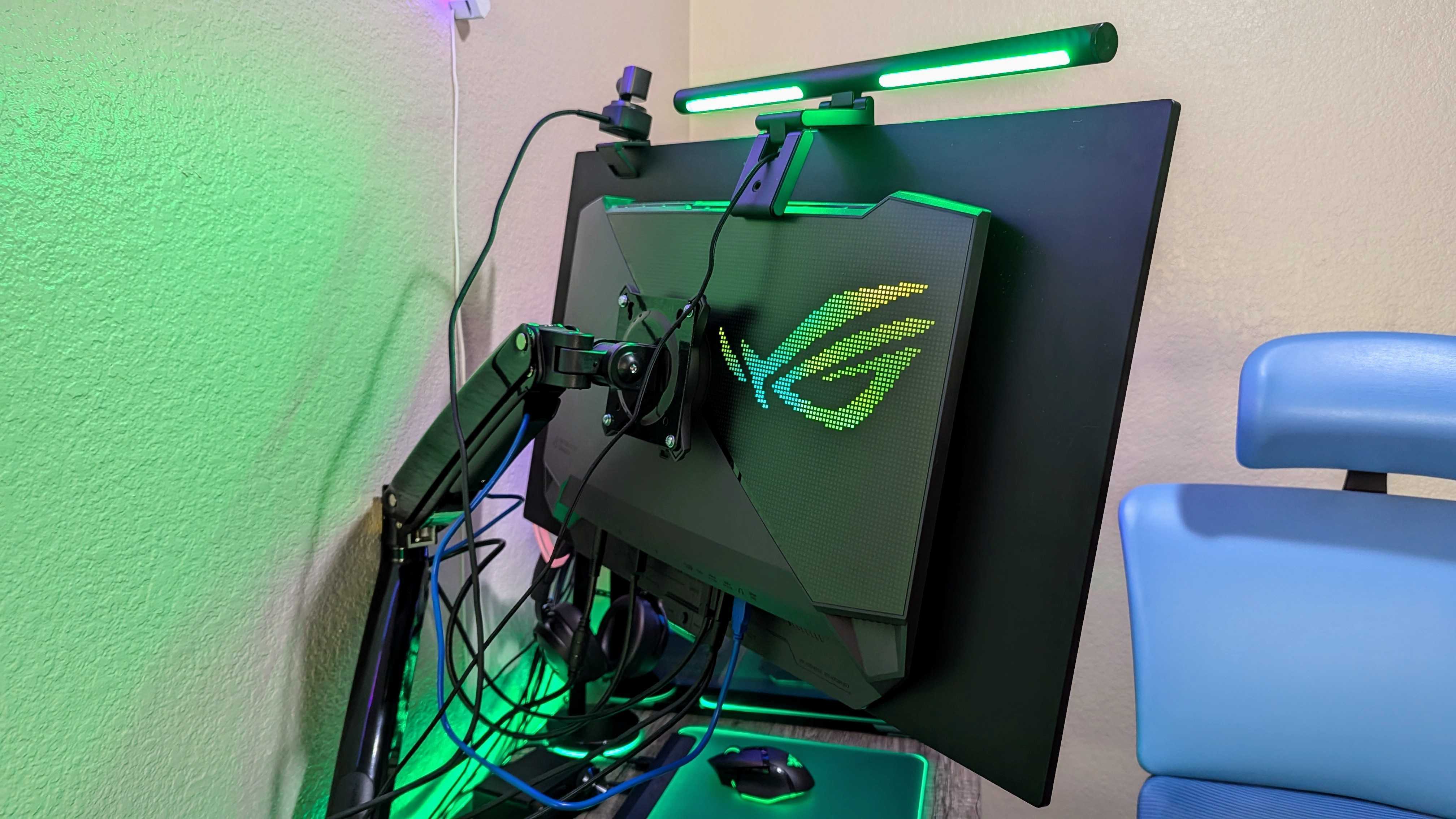 Solid and practical, I trust this monitor arm to support my $1,300 gaming monitor and free up desk space