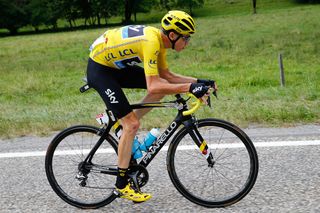 Chris Froome rides during stage 19 of the Tour de France.