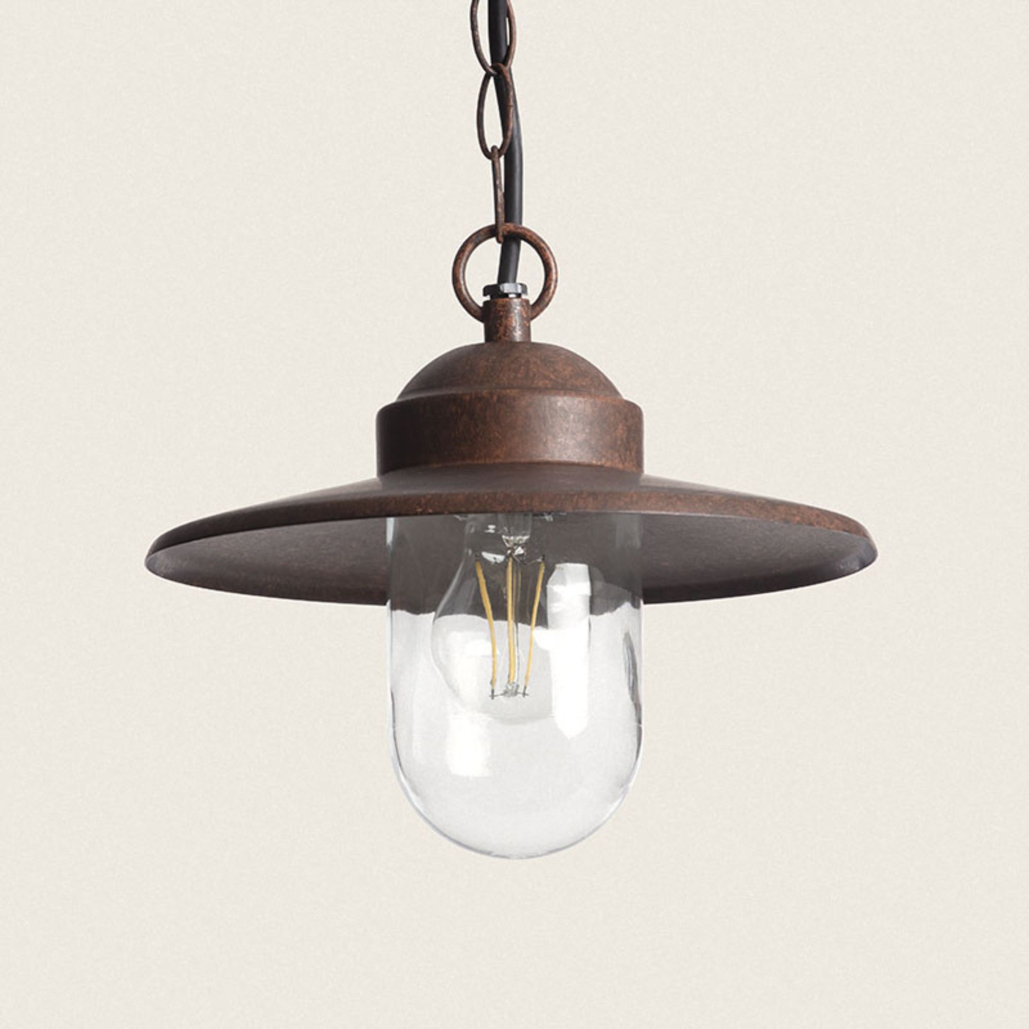 Edit Perth Pendant Porch Lantern - Coffee Brown