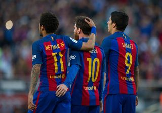Barcelona trio Neymar, Lionel Messi and Luis Suarez