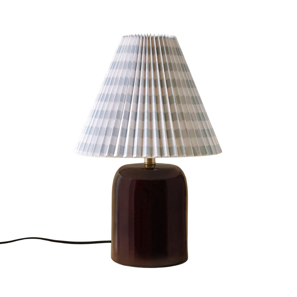 Farrah Table Lamp - Deep Burgundy