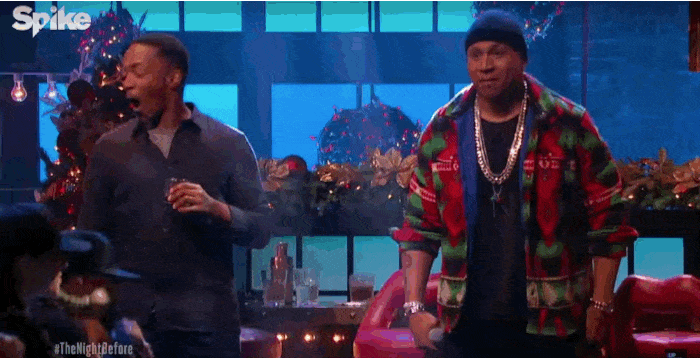 LL Cool J and Anthony Mackie shocked faces