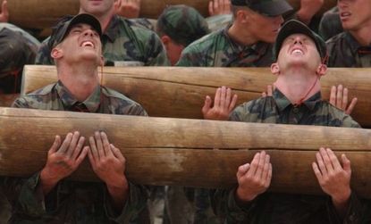 Students participate during Navy SEALs Hell Week training: The SEAL training is recognized as the hardest military training in the world, says Eric Greitens in The Wall Street Journal.