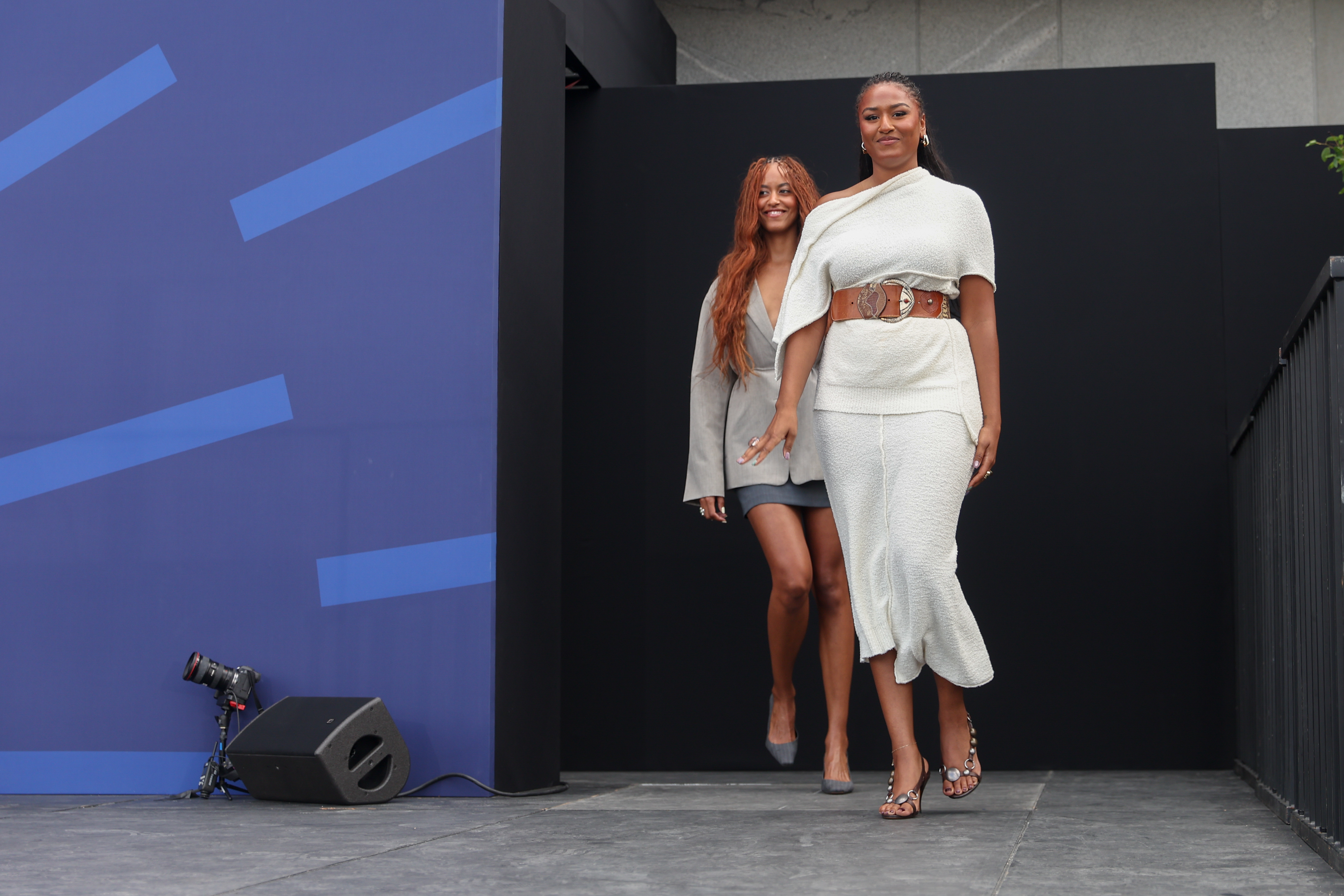 Michelle, Barack, Sasha, and Malia Obama wore coordinating outfits to the Barack Obama Presidential Center Opening