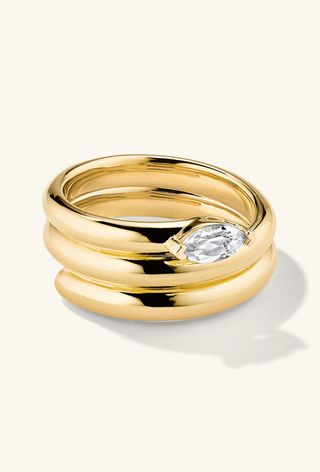 Mejuri Boa Gemstone Coil Ring