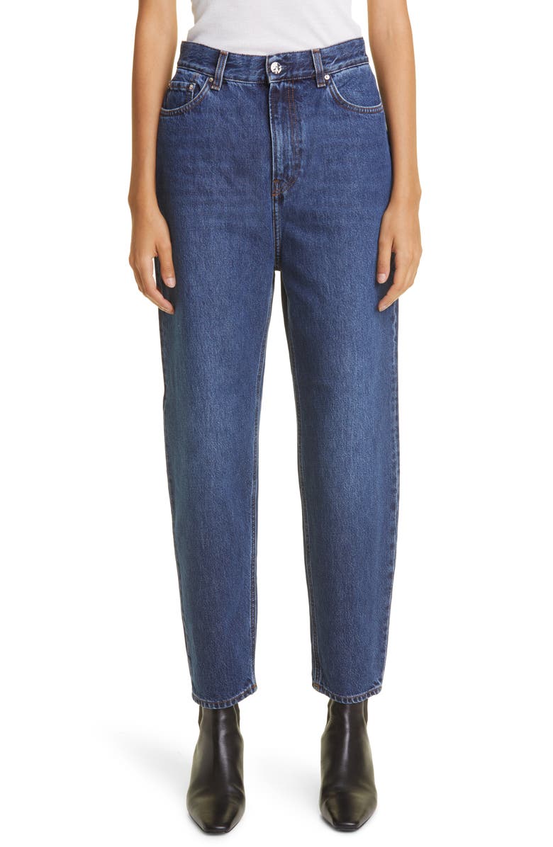 High Waist Tapered Jeans