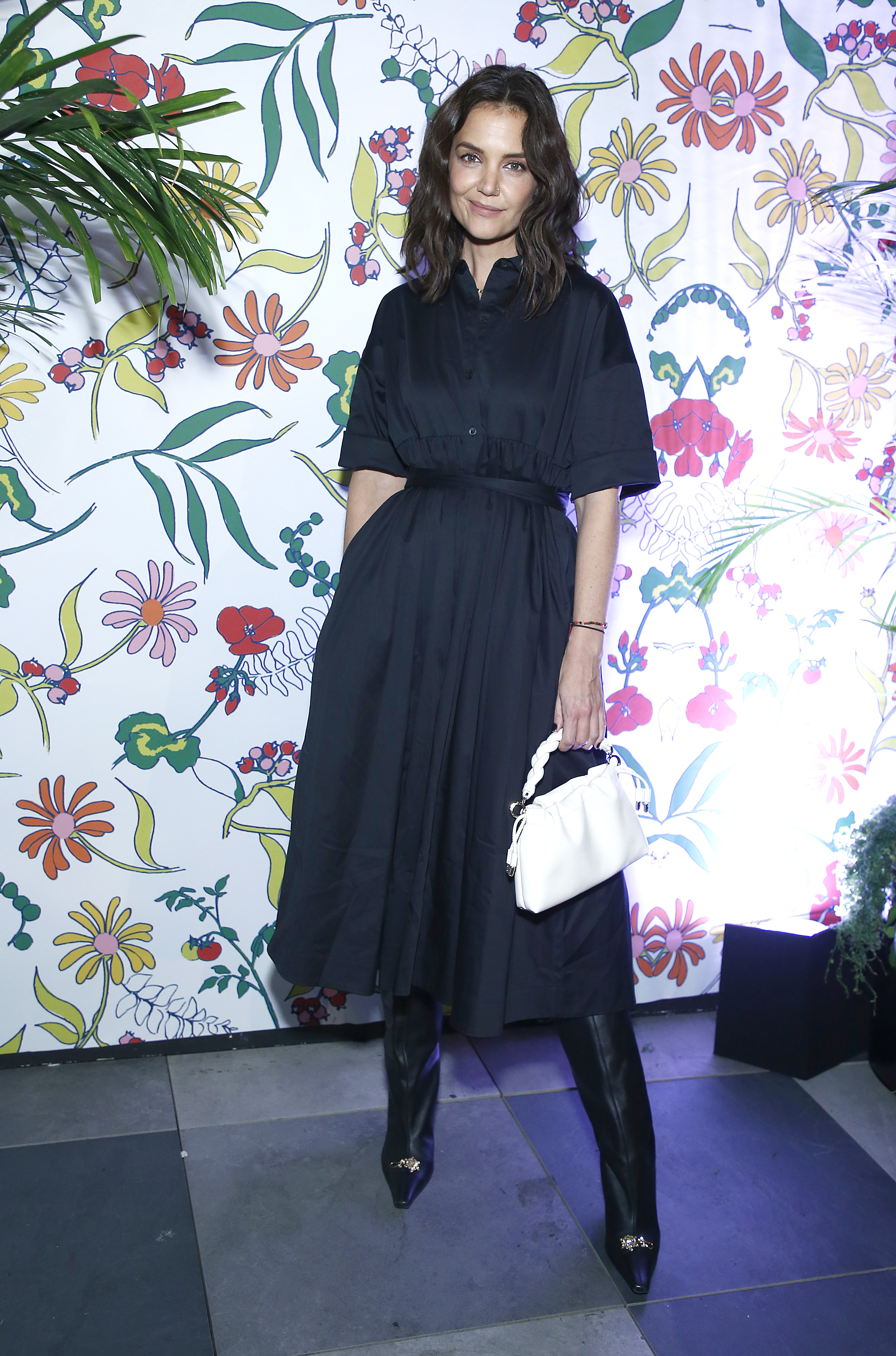 Katie Holmes attends the kate spade new york Summer 2022 presentation during on November 30, 2021 in New York City. (Photo by John Lamparski/Getty Images)