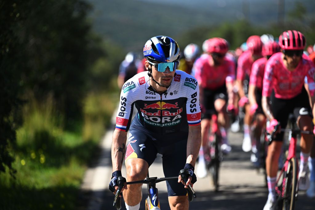 Primoz Roglic (Red Bull-Bora-hansgrohe) competes during the Volta ao Algarve 2025