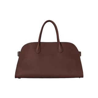 The Row mocha EW Margaux Bag