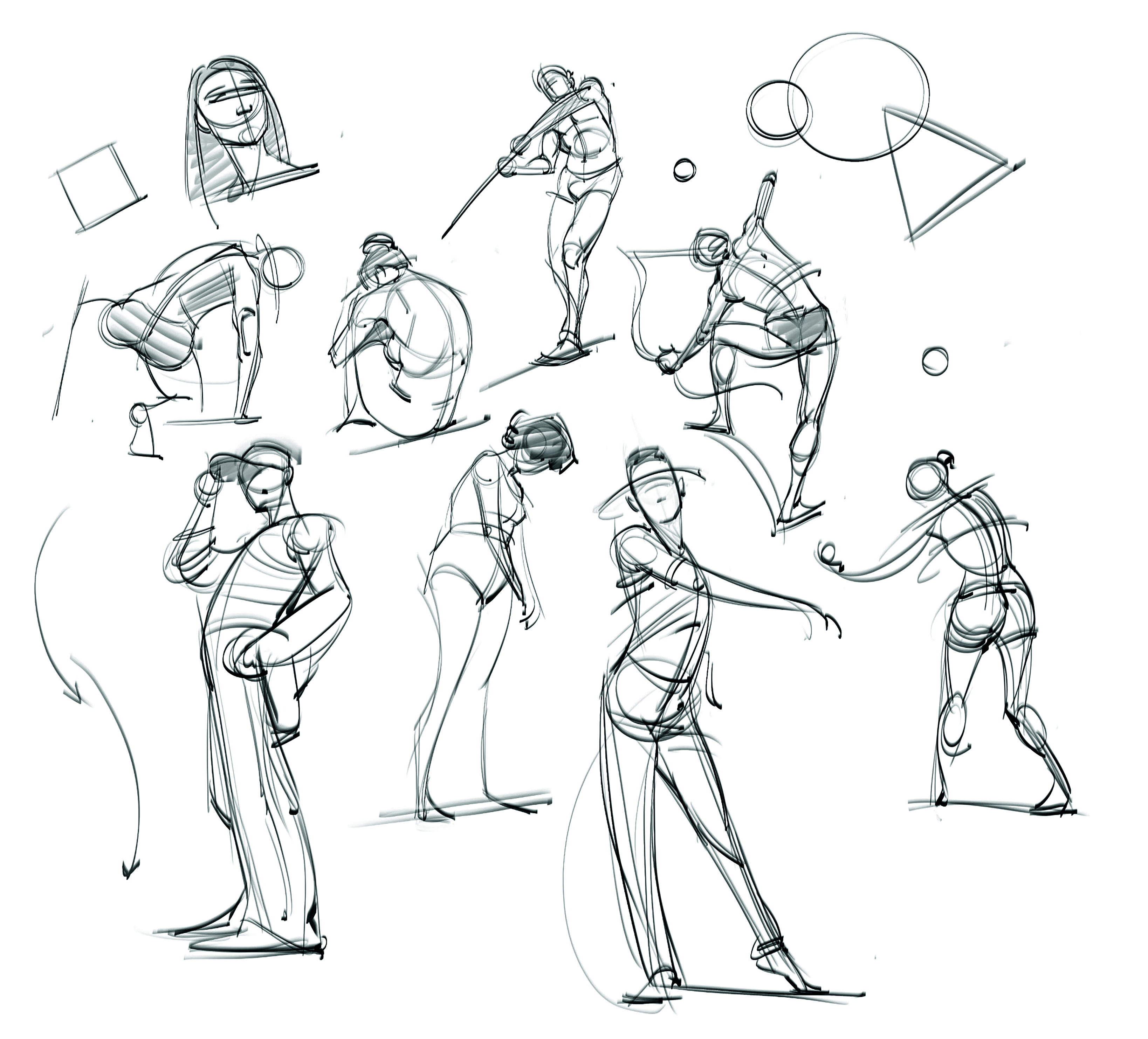 An example from a figure drawing tutorial 