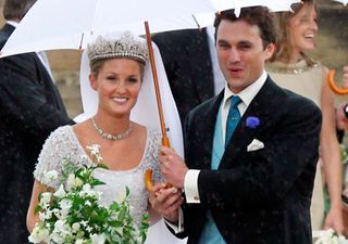 Melissa Percy at her wedding in Northumberland