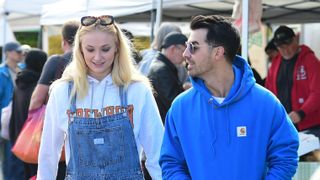 los angeles, ca march 01 sophie turner and joe jonas are seen on march 1, 2020 in los angeles, california photo by chris wolfstar maxgc images
