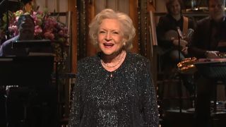 Betty White gives her monologue when hosting Saturday Night Live