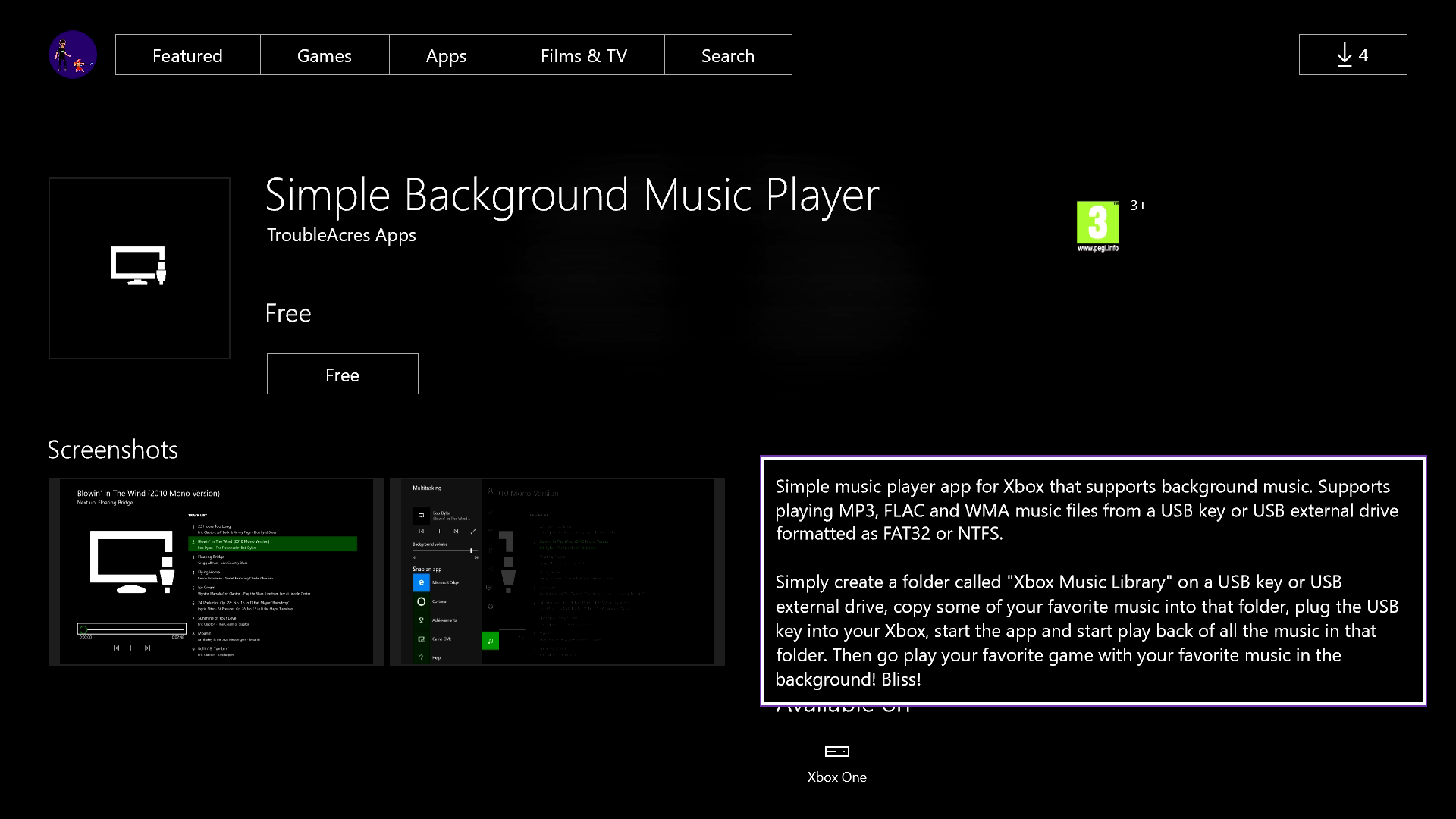 tank meer Oswald How to play music from a USB drive on Xbox One using Simple Background  Music Player | Windows Central