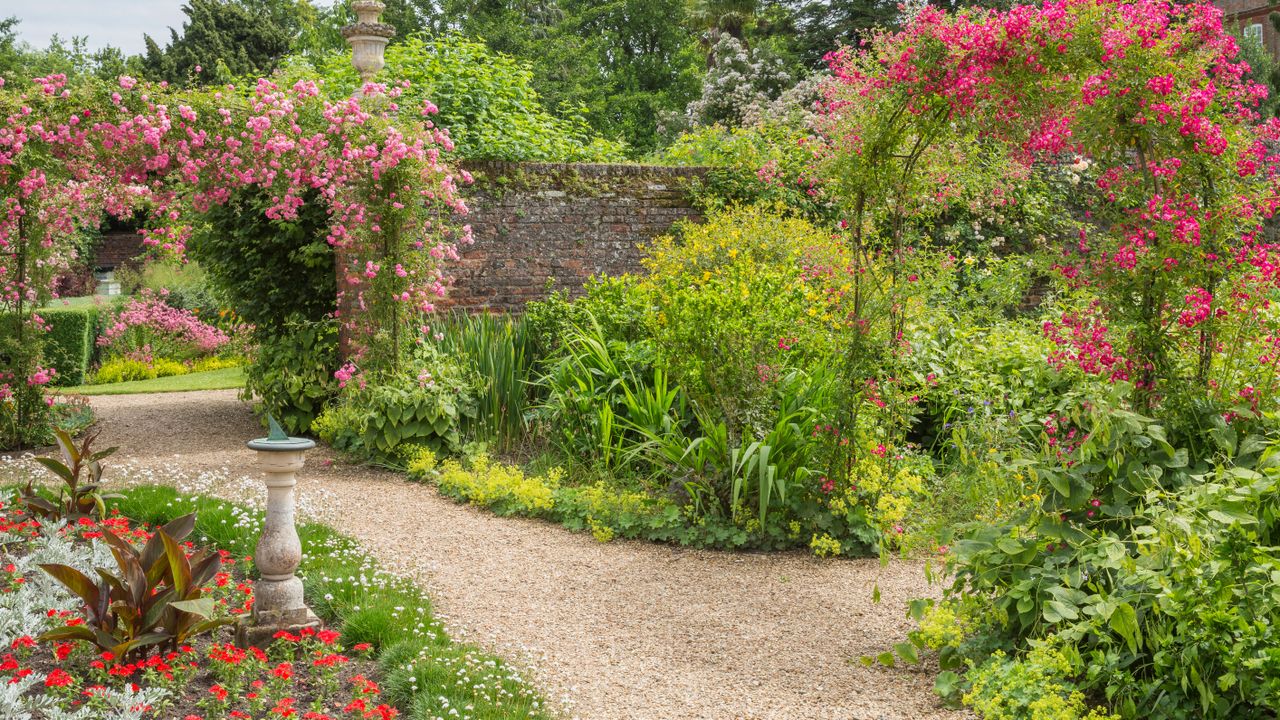 Victorian garden design in July at Peckover House &amp; Garden National Trust 