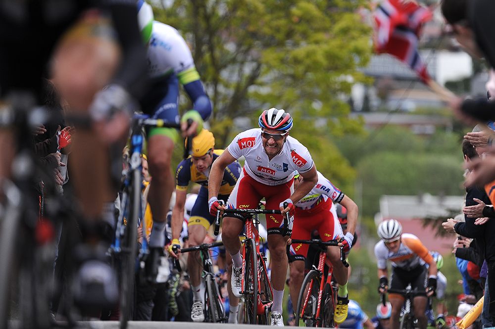 Marco Haller (Katusha) in the white jersey