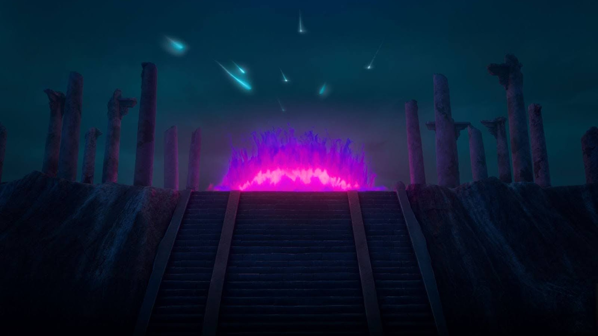 KPop Demon Hunters-inspired yule log on Netflix