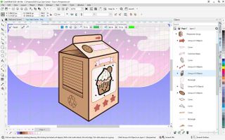 Best software for Cricut: CorelDraw workspace image