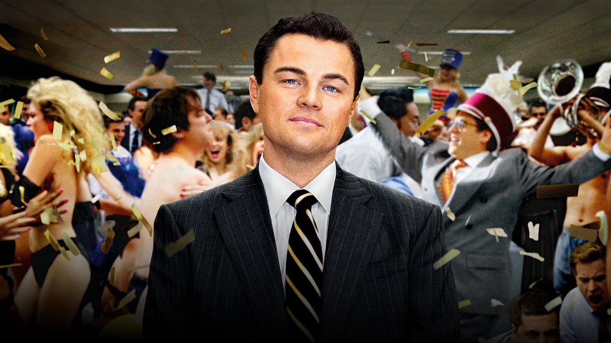 Leonardo DiCaprio in The Wolf of Wall Street